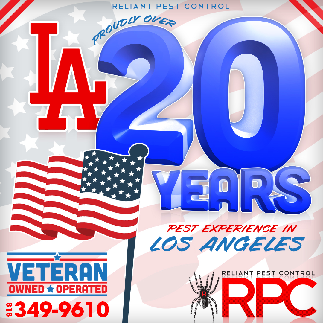 Veteran Owned Pest Control with 20 years of experience in Los Angeles - Reliant Pest Control